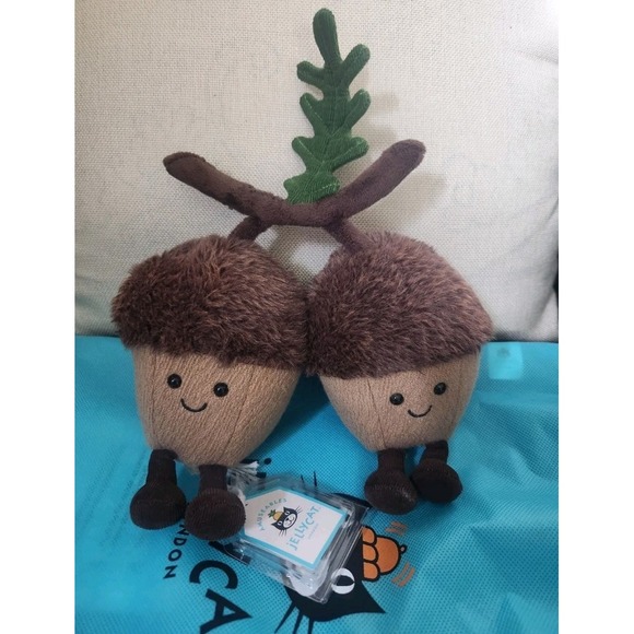 Jellycat Other - Jellycat Amuseables Ort & Tum Acorns Plush Authentic NEW w/ Tags + Dust Bag